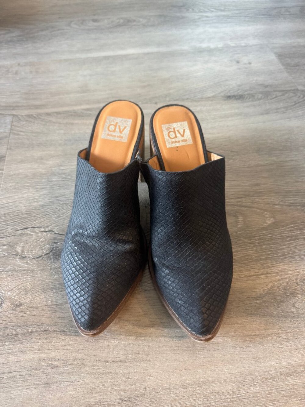 Black Dolce Vita Heeled Mules